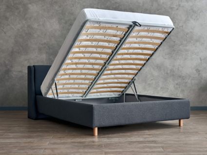 Кровать Сонум Barcelona Кашемир Горчичный (с подъемным механизмом) 80х200