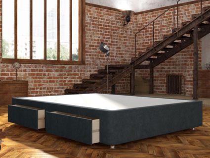 Кровать Mr.Mattress Site Box велюр Grey 275