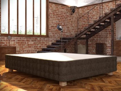 Кровать Mr.Mattress Twin Box велюр Grey 275