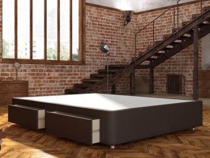 Кровать Mr.Mattress Site Box экокожа Brown 275