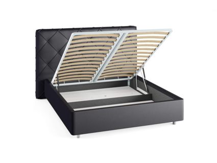 Кровать Сонум Manhattan Экокожа Белая (с подъемным механизмом) 80х190