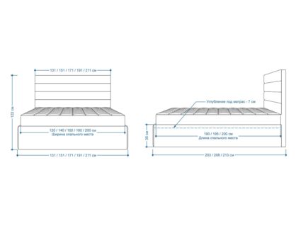 Кровать Lonax Кармела велюр Dolly-1 (с подъемным механизмом)