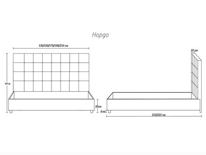 Кровать Димакс Нордо Нуар 200х190