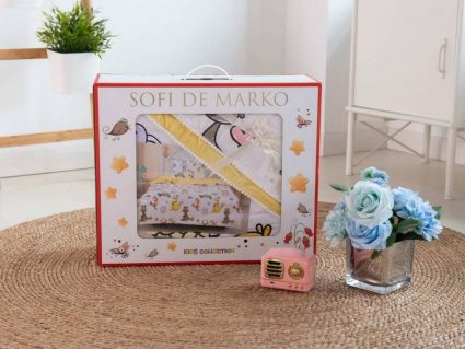 Комплект постельного белья Софи де Марко Space (синий) с одеялом 1,5-спальный