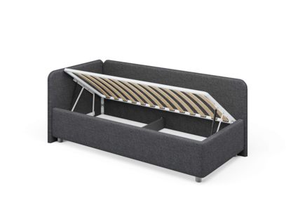 Кровать Сонум Capri Экокожа Белая (с подъемным механизмом) 80х190