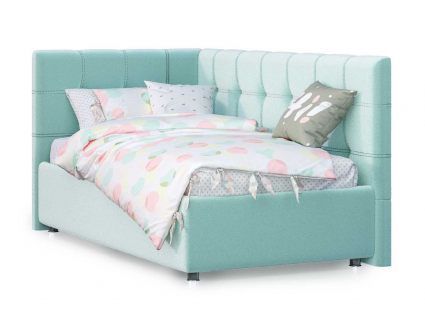 Кровать Nuvola Sabina угловая Velutto 14 200х190