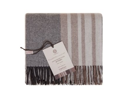 Плед Luxberry STORY бежевый/серый/коричневый 140х200