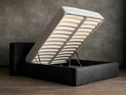 Кровать Сонум Europa Замша Горчичная (с подъемным механизмом) 200х190