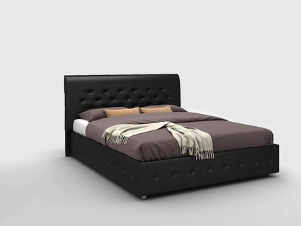 Кровать Sleeptek Premier 1 Экоожа Black (с подъемным механизмом) 140х200
