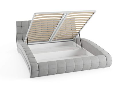 Кровать Сонум Milano Экокожа Белая (с подъемным механизмом) 180х190