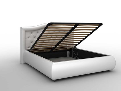 Кровать Sleeptek Premier 6 Экокожа Black (с подъемным механизмом) 180х190