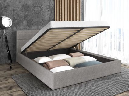 Кровать Sontelle Belart Malta Grey с подъемным механизмом 140х190